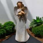 8" Angel Holding Bear