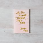 All the Words I Should Have Said - Book