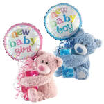 Baby Tender Teddy Bear Kelliloons - New Baby