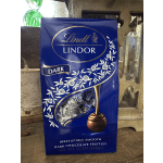 Blue Lindt Lindor dark chocolate truffles box