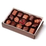 Box of assorted chocolates in a gift box