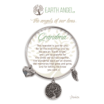 Earth Angel bracelet gift card for Grandma with heart and tree charms