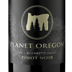 Wine bottle label reading Planet Oregon Pinot Noir