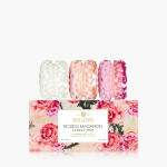 Voluspa Roses Macaron Candle Trio