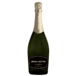 Bottle of Bread & Butter prosecco on a white background