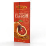 Box of dark chocolate caramelized blood orange candy