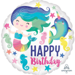 18" Happy Birthday Mermaid