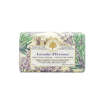 Lavender-scented soap bar in floral printed wrapping