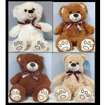 13" Paw Print Teddy Bear sold separately choose your color