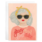 Birthday Greeting Card - Gray Hair Don't Care