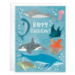 Birthday Greeting Card - Ocean