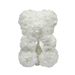 Artificial Rose Bear- White