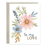 Anniversary Greeting Card - Flowers For My Love