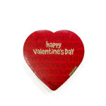 Red heart-shaped Valentine’s Day gift box