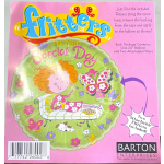 Package for a special-day flitter balloon with a cartoon girl and butterfly design