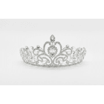 Large Silver Rhinestone Crown