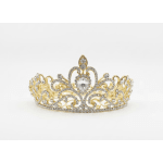 Large Gold Rhinestone Crown