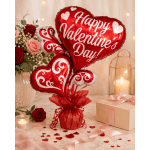 Valentine’s Swirly Hearts Air-Filled Balloon