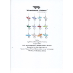 Assorted crystal angel sun catchers hanging in rows