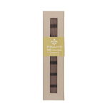 Boxed milk chocolate caramels with a windowed package