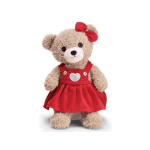 Girl Teddy Bear Dressed In Red
