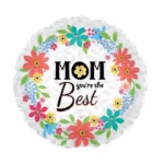 Best Mom Air Filled Mylar Balloon