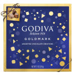 Box of Godiva assorted chocolates with a ribbon