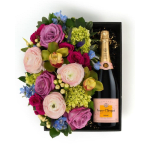 Flora Box Pastel Veuved Clicquot Rose