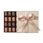 Box of assorted chocolates with a satin ribbon bow