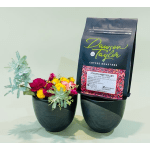 Wildflowers mini bunch and mugs w/ bag of local coffee beans