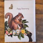 "Happy Anniversary" Squirrels Card