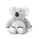 Plush koala bear toy sitting on a white background