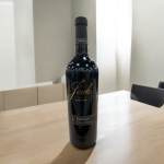 A bottle of Josh Reserve wine standing on a table