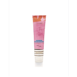 Pink perfume tube with orange accents