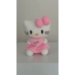 Hello Kitty plush toy holding a pink heart