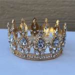 Gold Crown Clear Gems