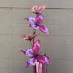 Hot Pink Multi Butterfly Pick