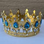 Gold Crown Blue Gems