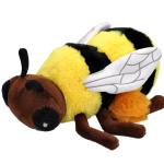 Plush bee stuffed animal with white wings