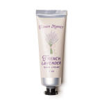 Tube of French lavender hand cream with a floral illustration