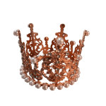 Ornate copper-toned crown with pearl accents