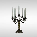 5 arm brass candle holder Italian