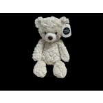 Cream plush teddy bear with a hanging Mary Meyer tag