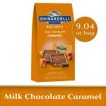 Bag of Ghirardelli milk chocolate caramel squares