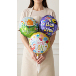 Individual Get Well Air Stick Balloon