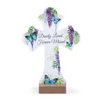 Dearly Loved Forever Missed Cross Pick