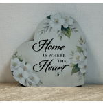 "Home" shelf heart