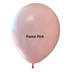 Pastel pink balloon with a glossy finish