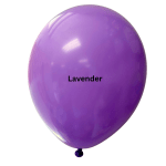 Single lavender balloon with printed text