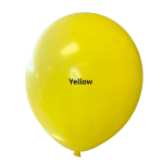 Yellow balloon with the word Yellow printed on it